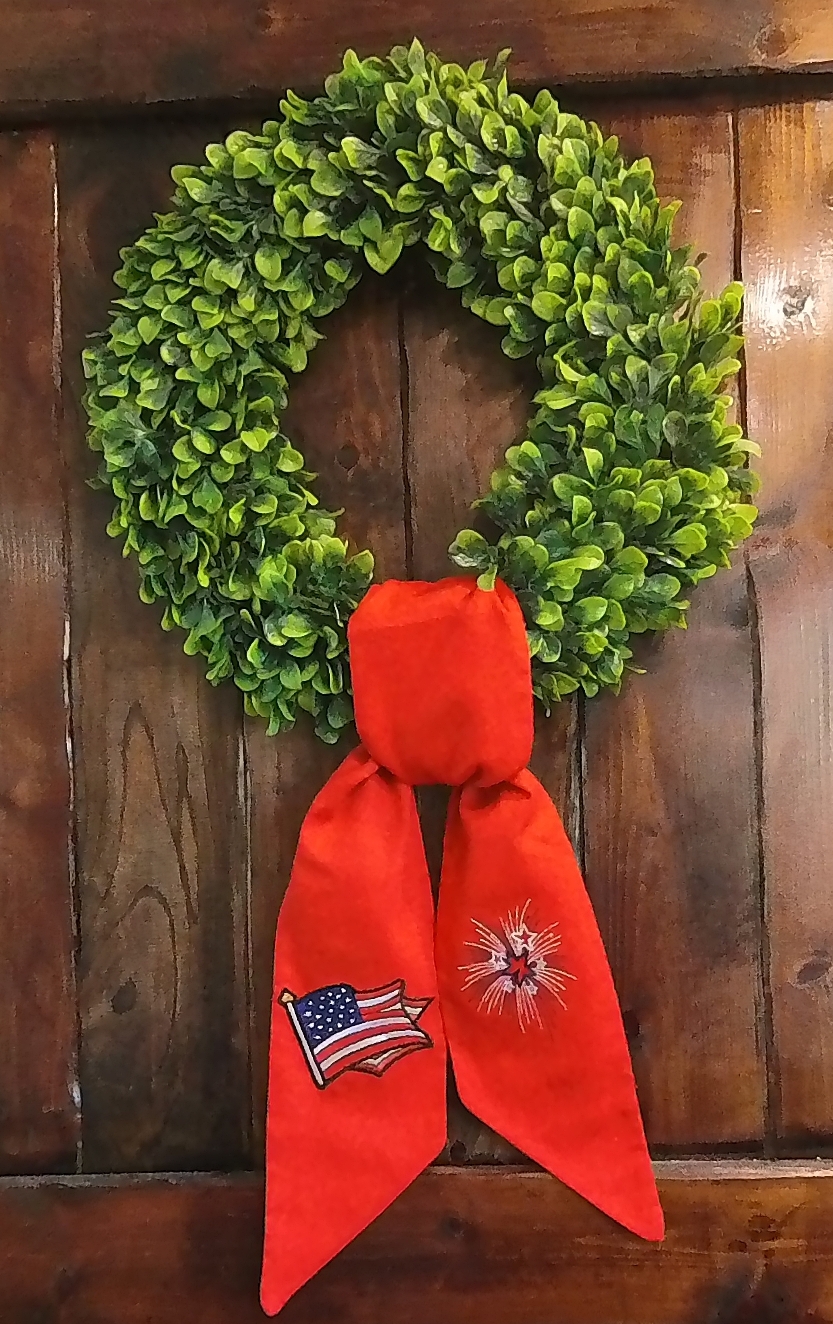 AmericanFlag Firework embroidery pattern, photo 1