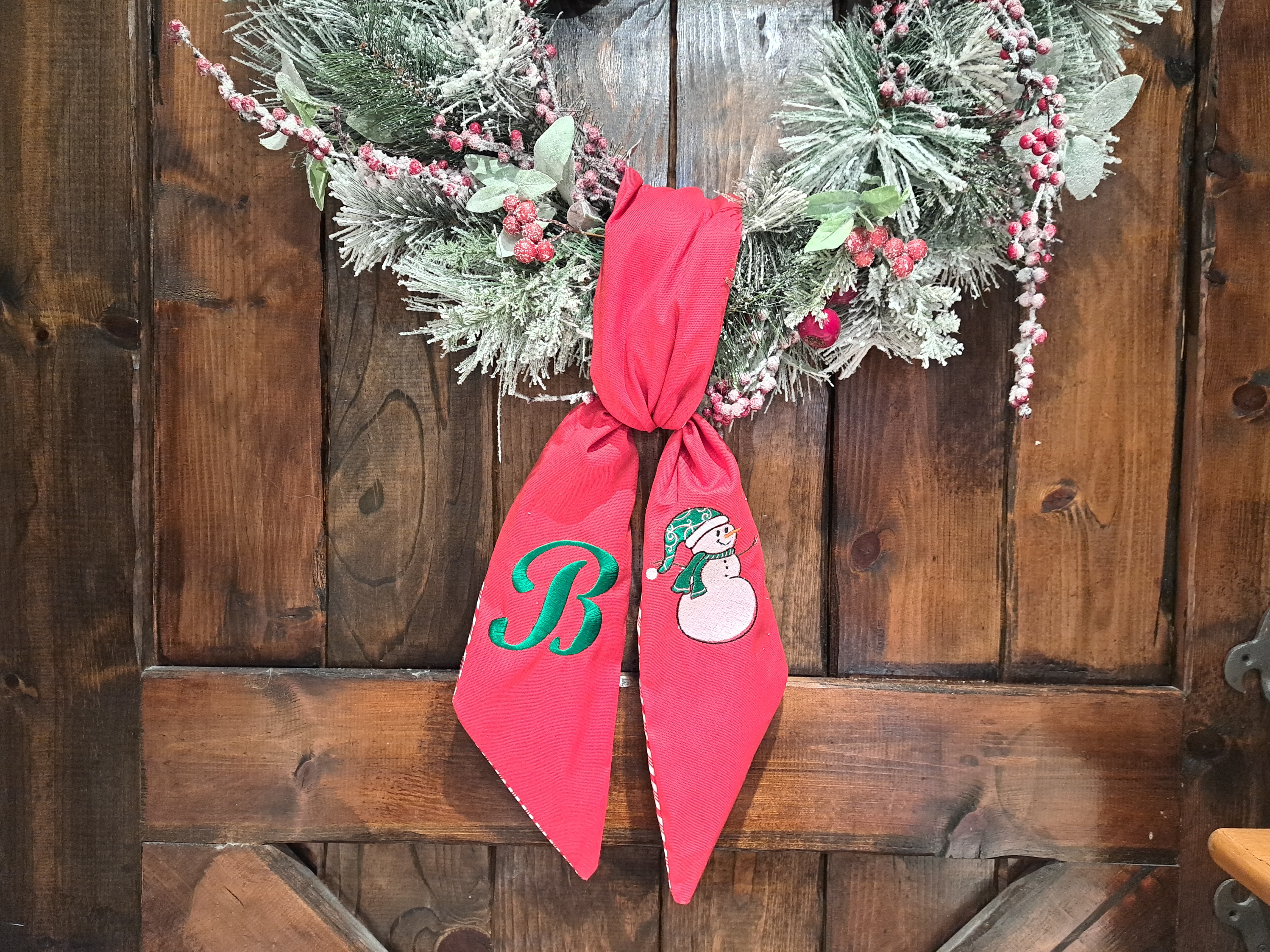Snowman_Monogram embroidery pattern, photo 2